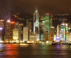 Hong Kong - Victoria Harbour by night - Picture  Joe825