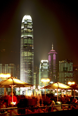 Victoria harbour - Hong Kong by night ® Joe825